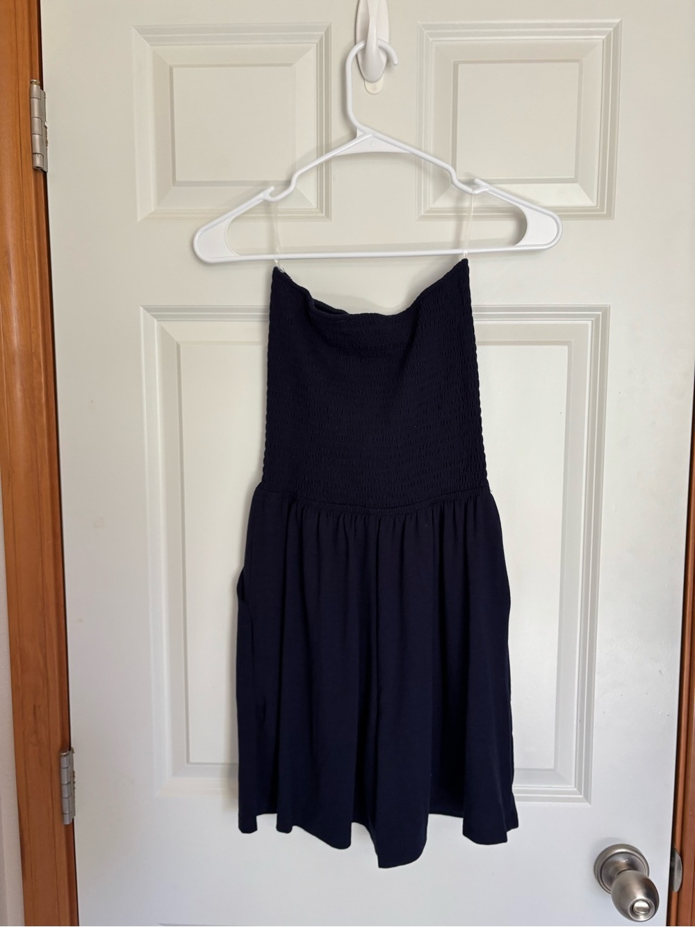 Zenana Navy Tube Top Romper - Picture 4 of 5